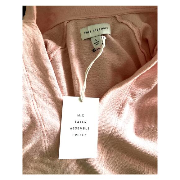 Polo Dress Fleece Pink Free Assembly Women's L - Picture 4 of 5